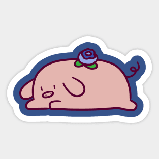 Blueberry Pig Sticker